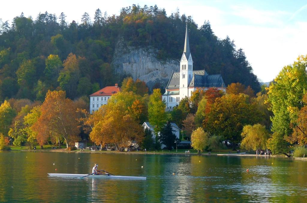 Kayaking on the lake